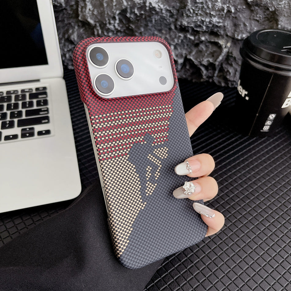 Carbon Fiber Matte Case for Apple 18 Pro Max and iPhone 17