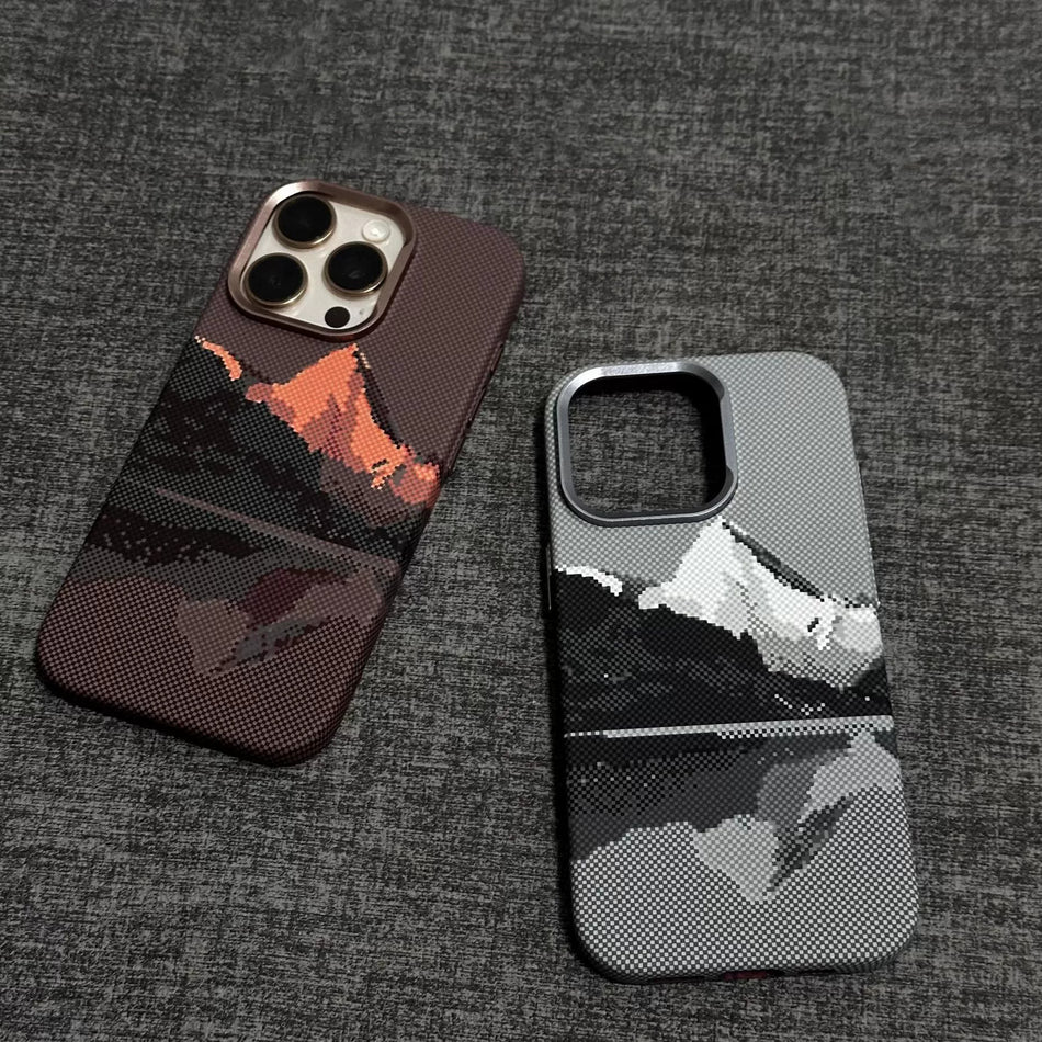 Kevlar Carbon Fiber Magnetic Case for iPhone 16 Pro Max
