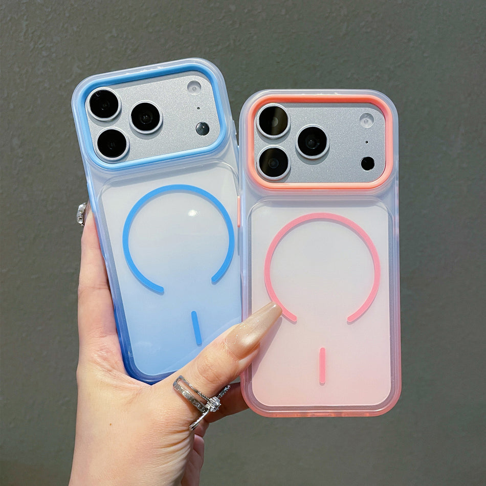Gradient Magnetic Silicone Case for Apple 17 Pro Max
