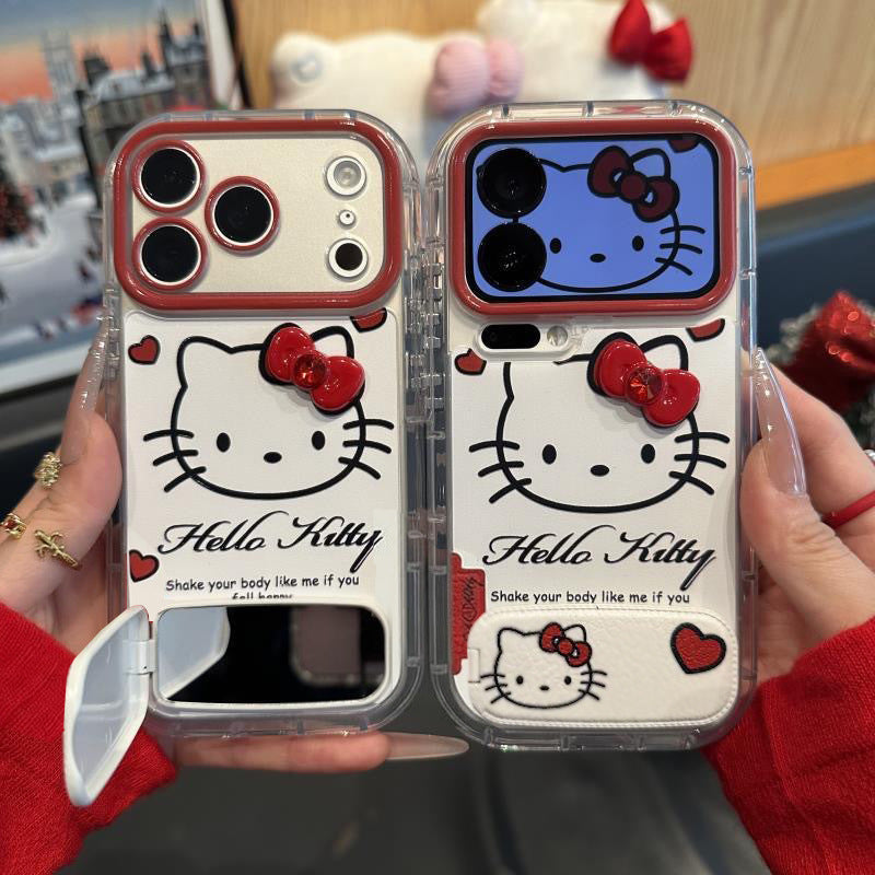3D Floral Phone Case with Stand for iPhone 14 15 Pro 16 Pro Max