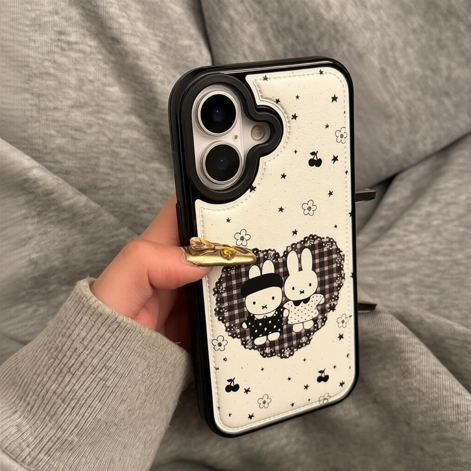 Cute Leopard Print Phone Case for iPhone 15 16 Pro 17 Pro Max