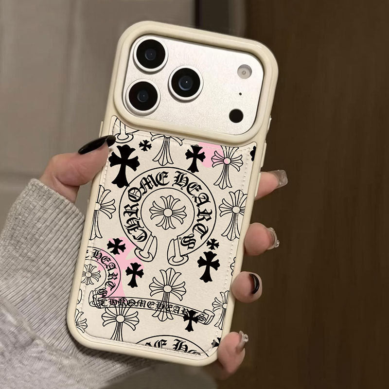 Cartoon Cross Phone Case for iPhone 11 15 16 Pro 17 Pro Max