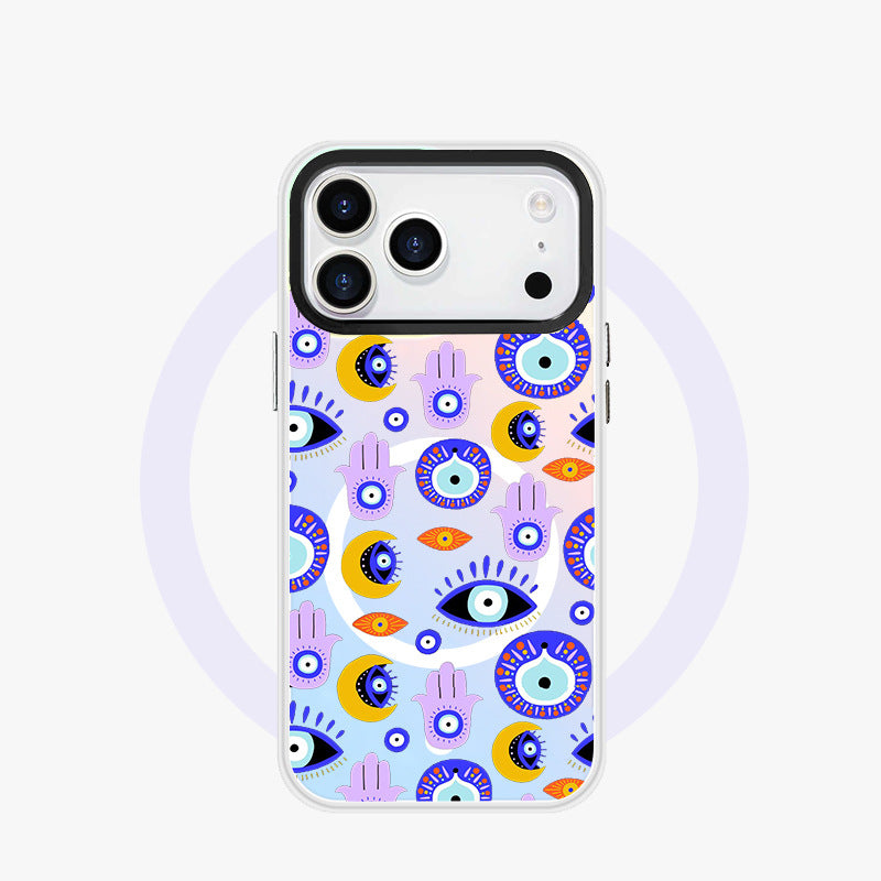 Colorful Laser Magnetic Phone Case for iPhone 15 16 Pro Max