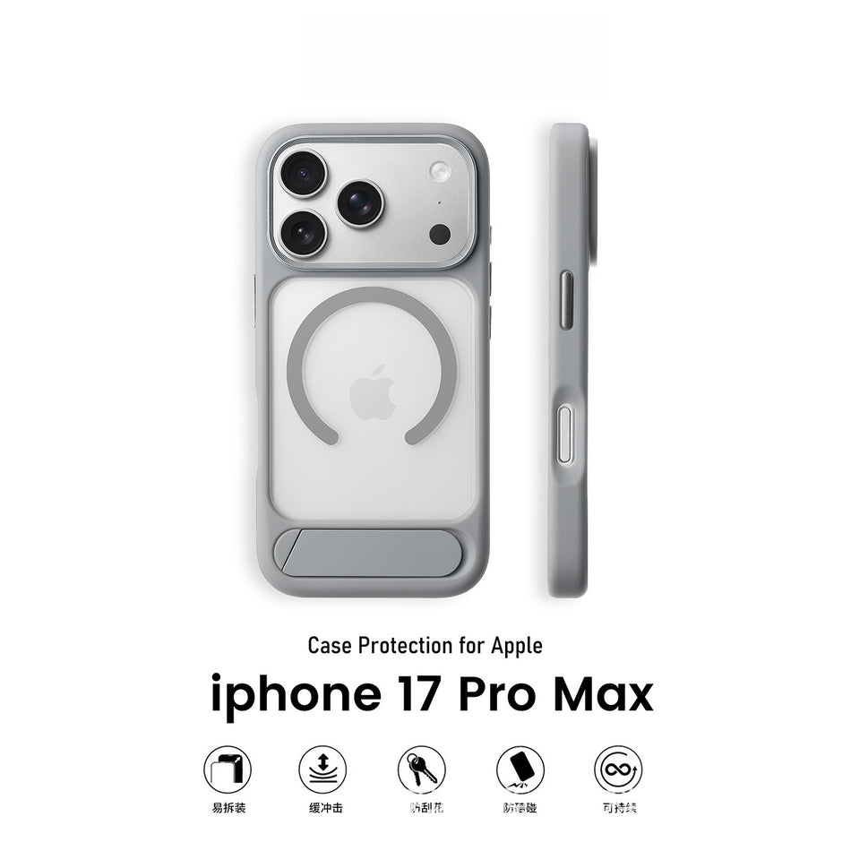 Matte Magnetic Phone Case with Built In Folding Stand