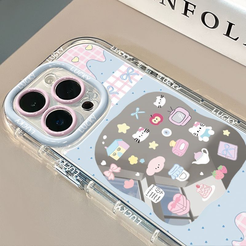 Minimalist Princess Makeup Mirror Phone Case for Apple