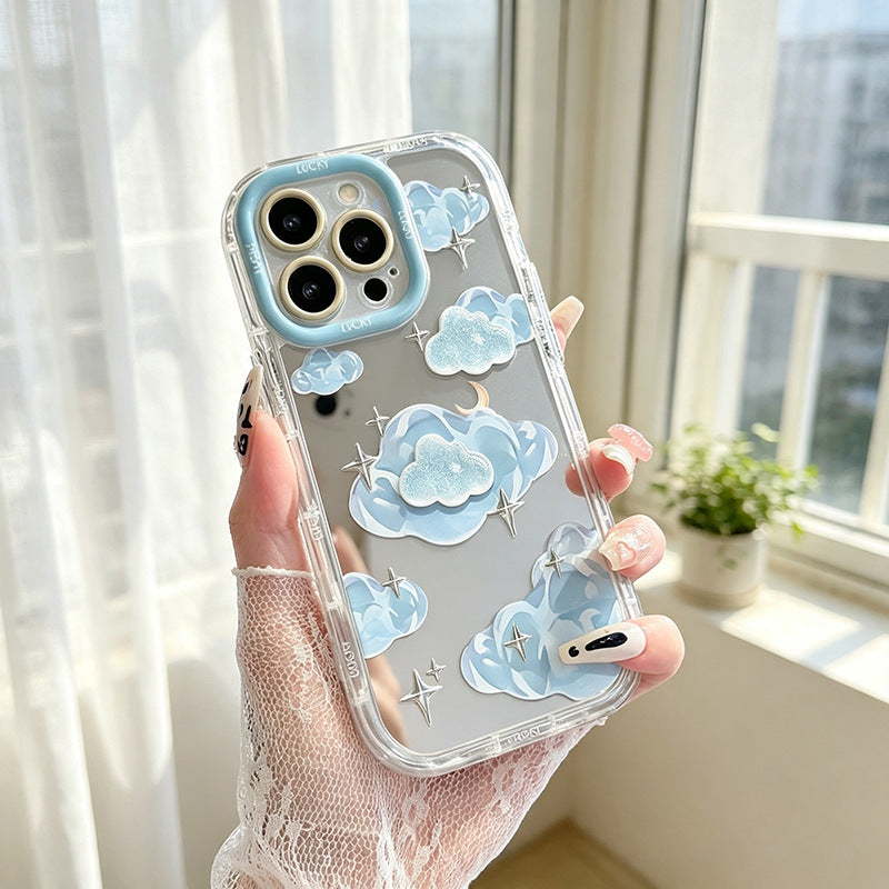 Cute Makeup Mirror Anti-Drop Phone Case for Apple