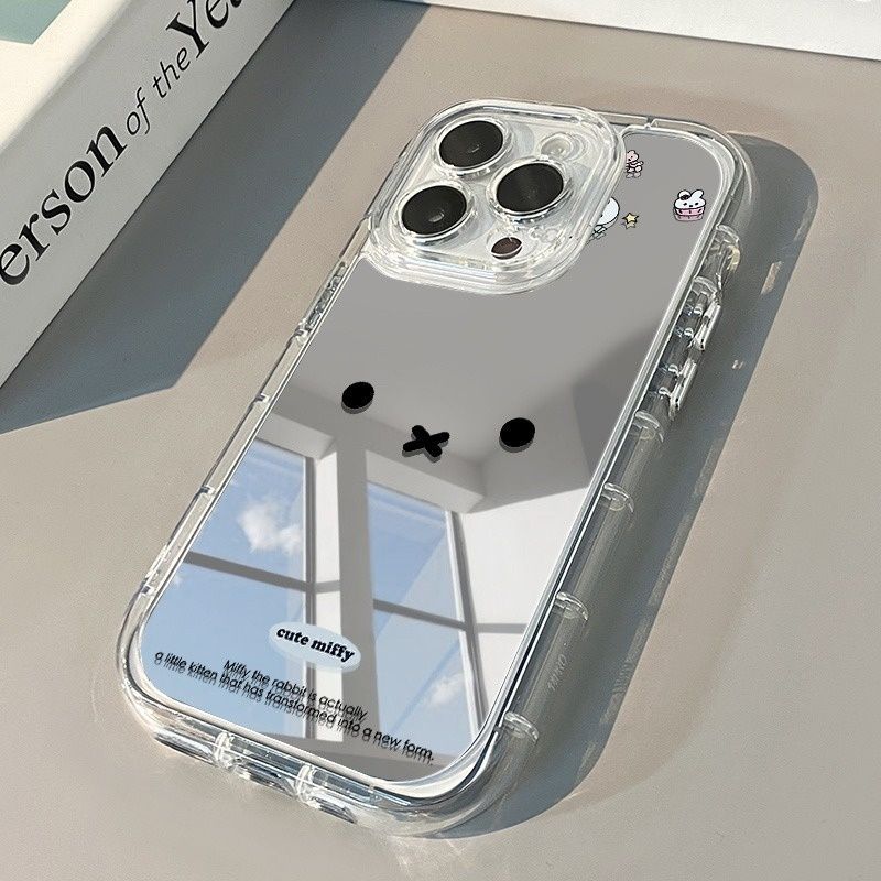 Miffy Makeup Mirror Anti-Drop Phone Case for Apple