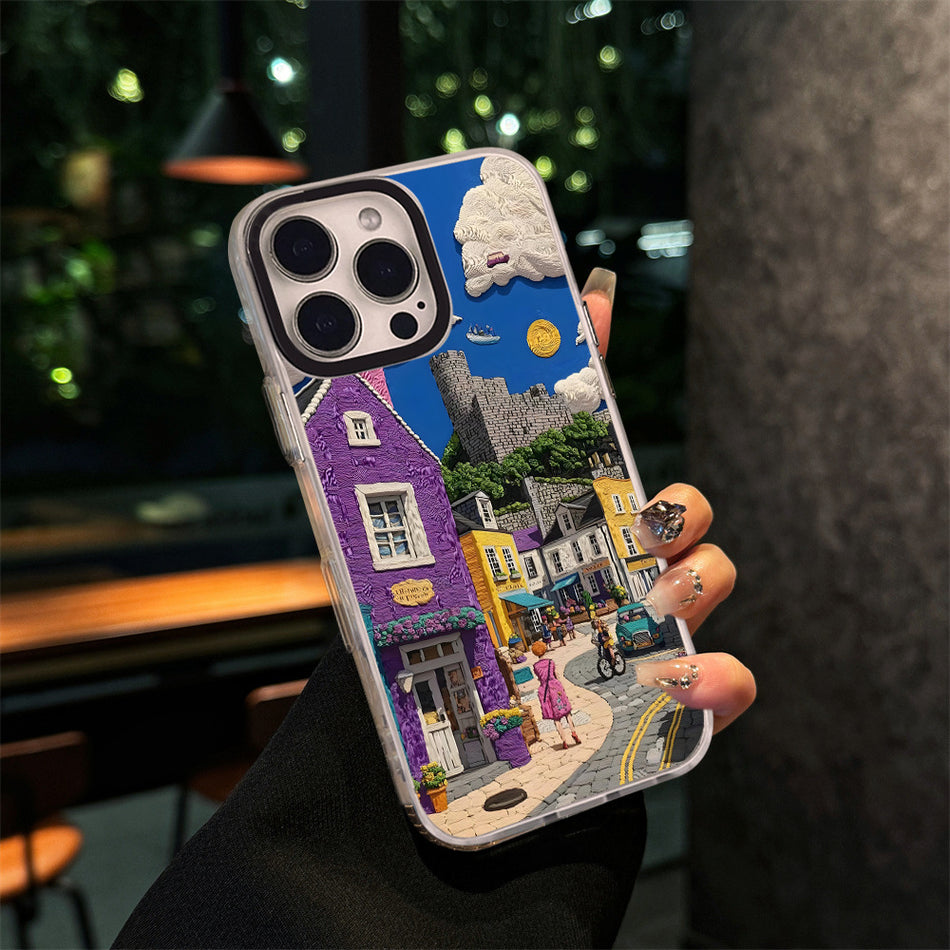 Oil Painting Magnetic MagSafe Anti-Drop Phone Case for Apple