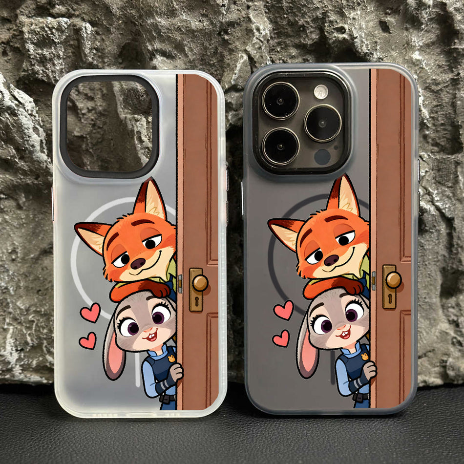 Trendy Animal Magnetic Laser Phone Case for iPhone
