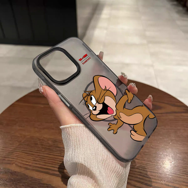 Cartoon Mouse IMD Magnetic Phone Case for Apple 17 Pro Max