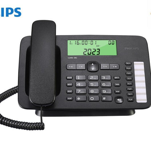 Philips Cord382 Landline – 8 One-Key Dials, Battery-Free