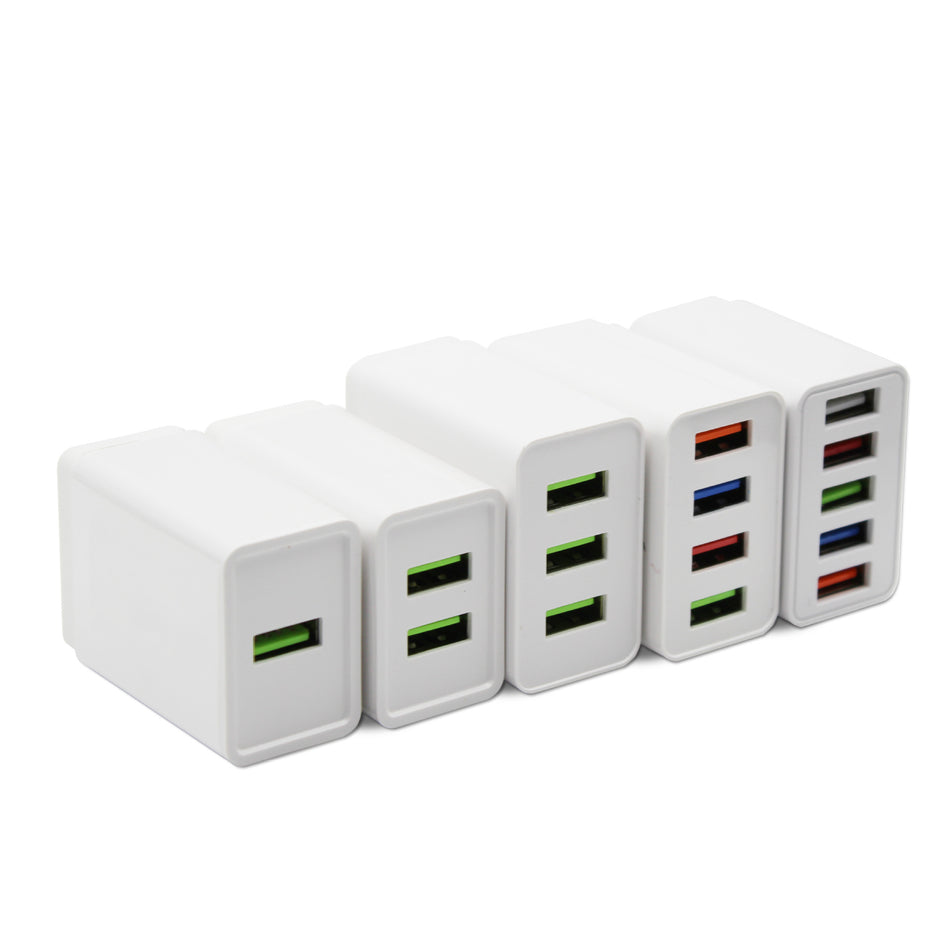 5-Port 2A Fast Charging USB Power Adapter for Apple & Android