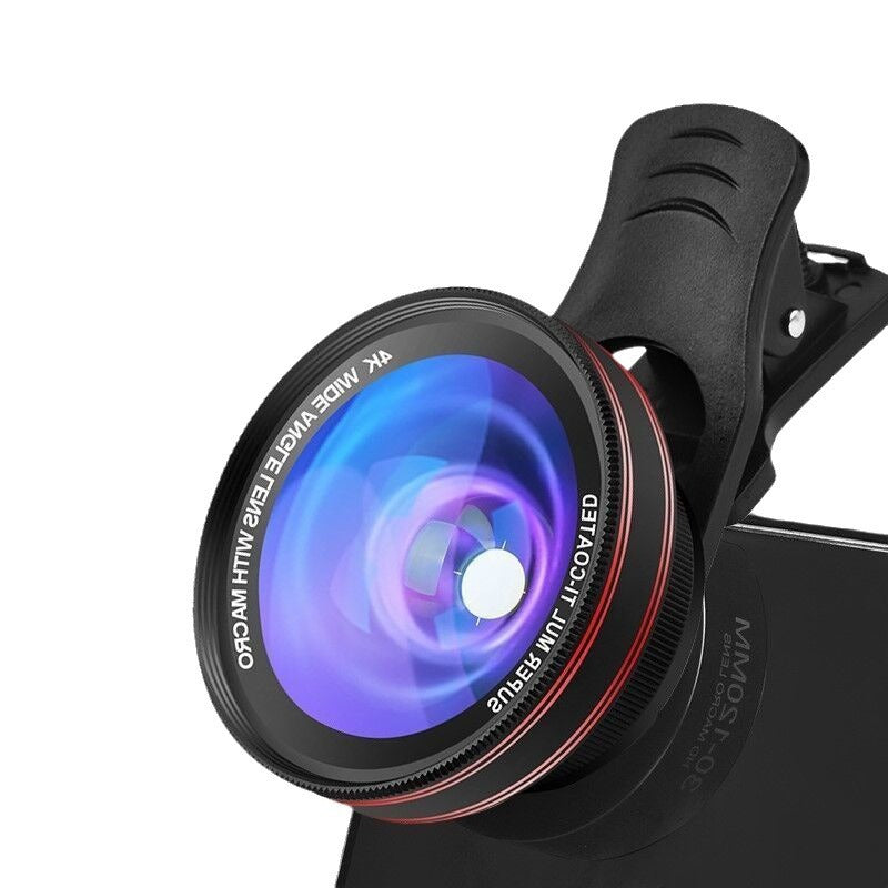 2-in-1 Mobile Phone Lens 0.45X Wide Angle + 12.5X Macro