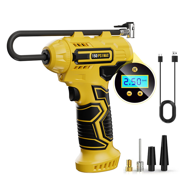Wireless Portable Electric Car Air Pump – Multi-Function Tire Inflator