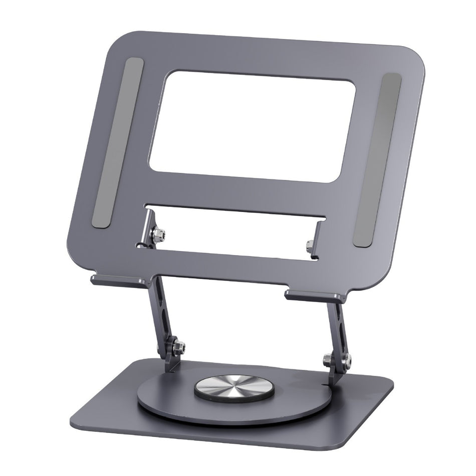 360° Rotating Laptop Stand – Foldable & Adjustable Height Cooling Base