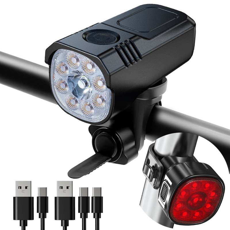 Aluminum Alloy Rechargeable Bicycle Light – High-Lumen Night Riding Headlight