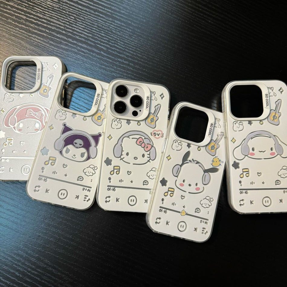 Music Sanrio iPhone Case – Cartoon Charm & Fun Vibes