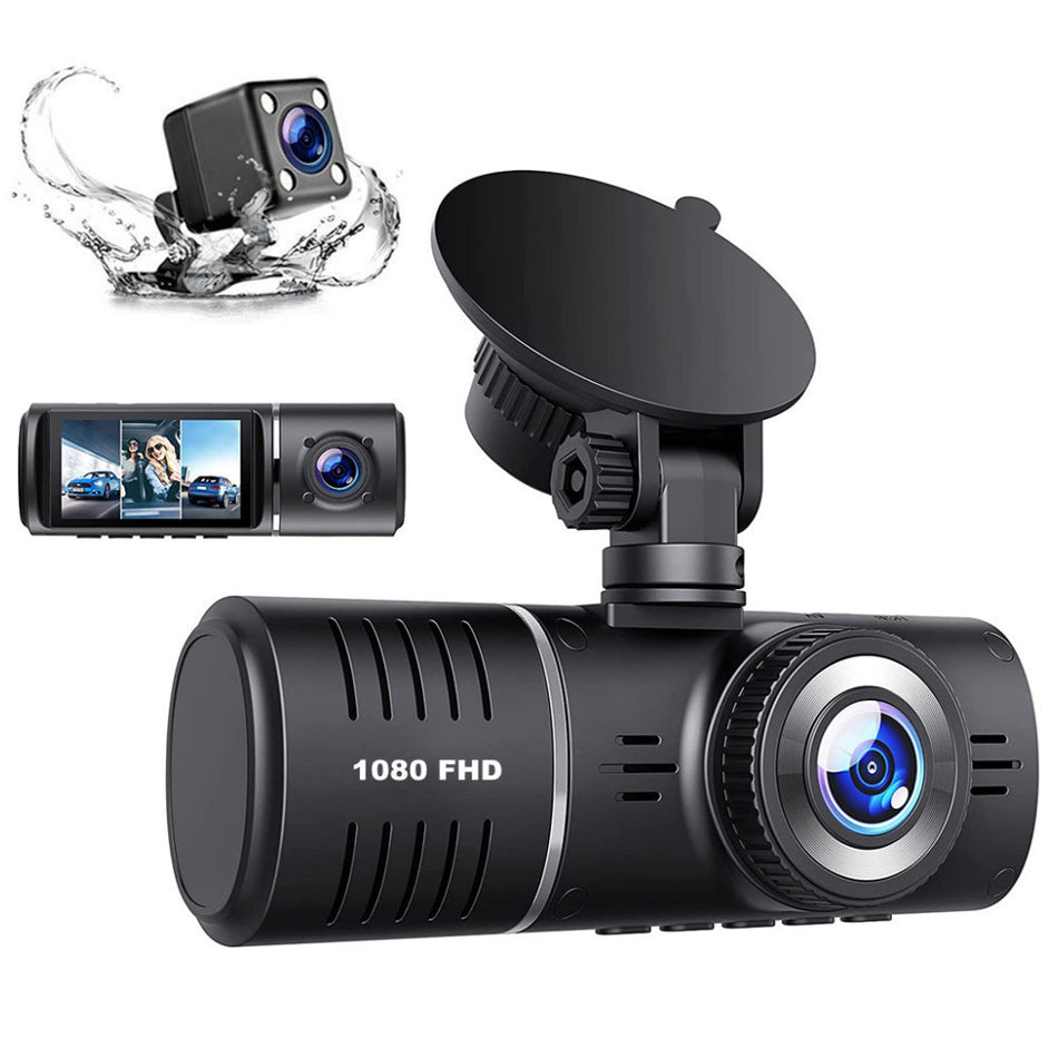 1080P Triple Camera Dash Cam Starlight Night Vision