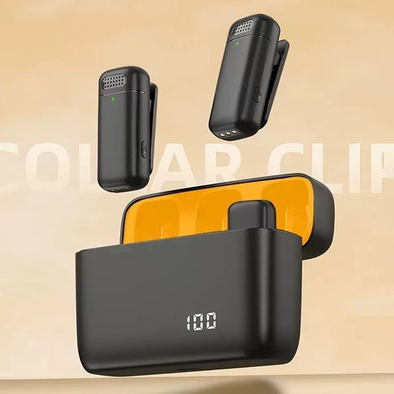 K6 Wireless Collar Mic – One-to-Two Mic with Digital Display & Noise Reduction