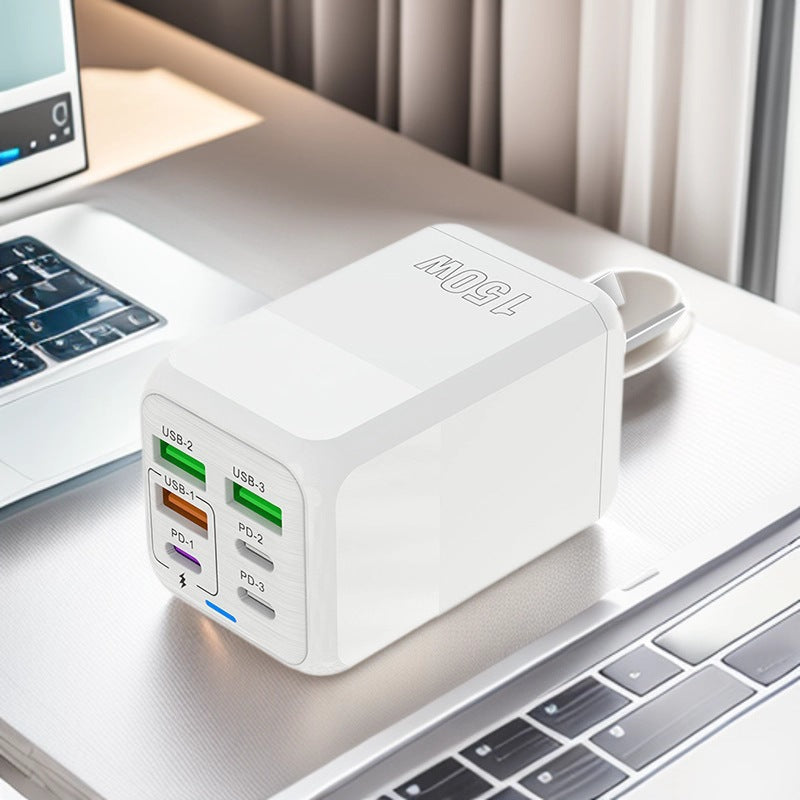 150W Multi-Port Fast Charger (EU/US/UK Plugs)