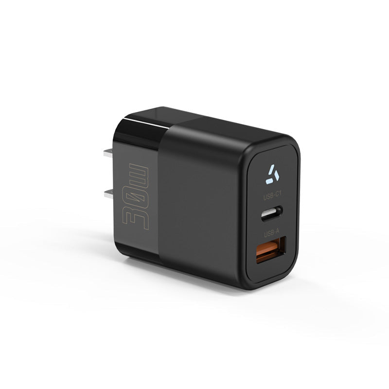 PD 30W GaN Dual Port Fast Charger Type-C + USB