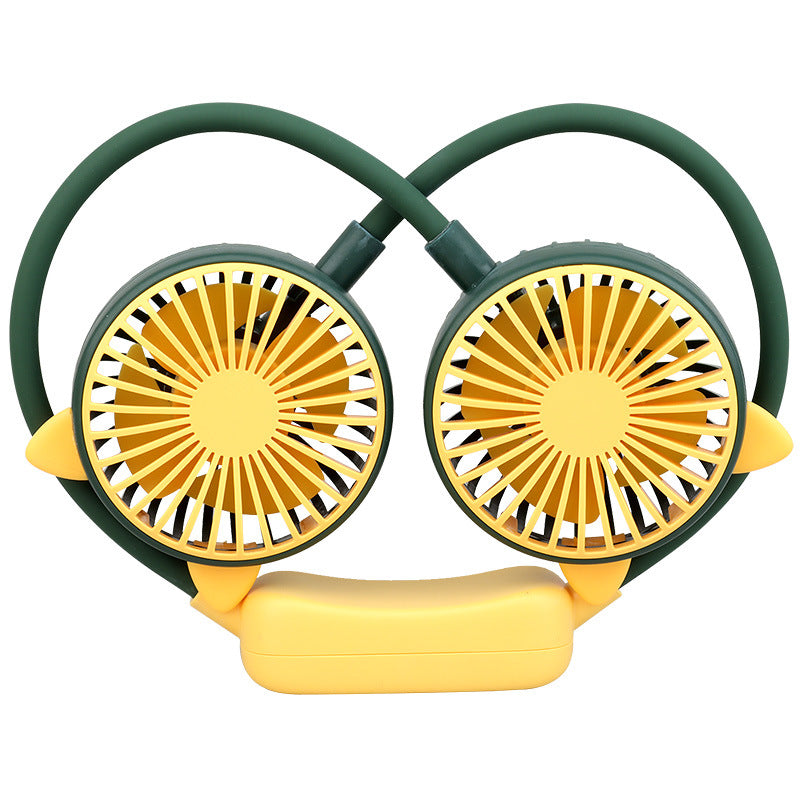 Folding Lazy Neck Fan – Portable USB Rechargeable for Dorm & Desk