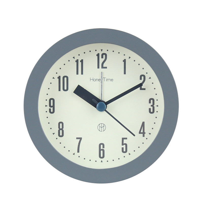 Scandinavian Round Digital Alarm Clock with Night Light