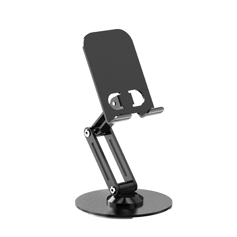 Universal Dual-Arm 360° Rotating Tablet & Phone Stand – Foldable Desktop Metal Holder