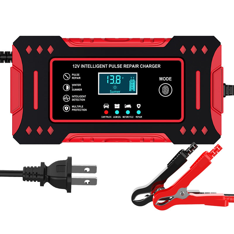 12V6A Car & Motorcycle Battery Charger – Fast & Reliable