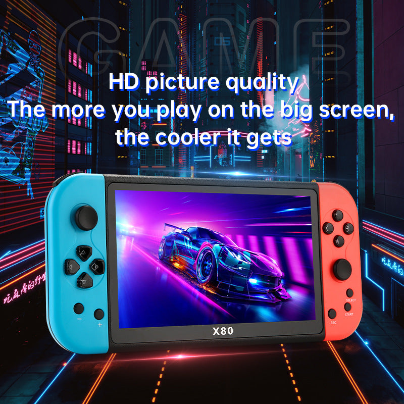 X80 7” Retro PSP Game Console – Classic Arcade Fun