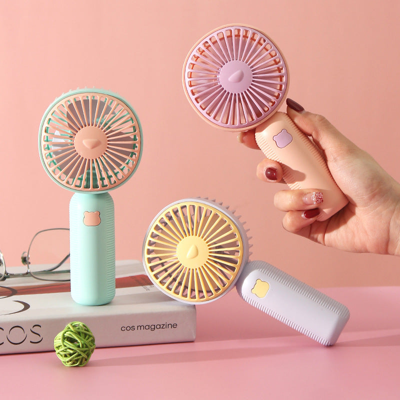 Portable USB Handheld Mini Fan – Silent Rechargeable for Outdoors