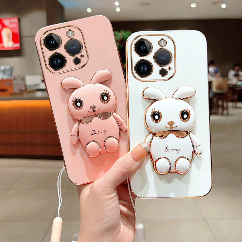 Vivo X200 Pro Rabbit Ring Silicone Case
