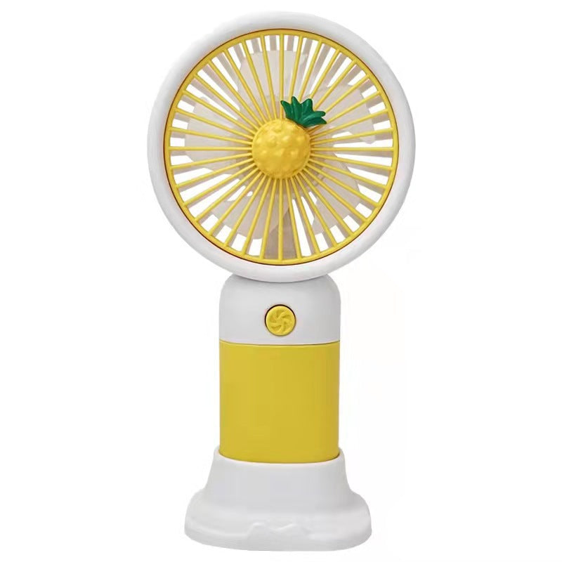 Fruit & Flower Cartoon USB Mini Fan – Portable & Rechargeable
