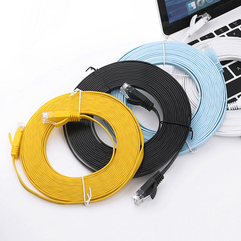 Flat Cat6e Gigabit Network Cable (1–30 m)