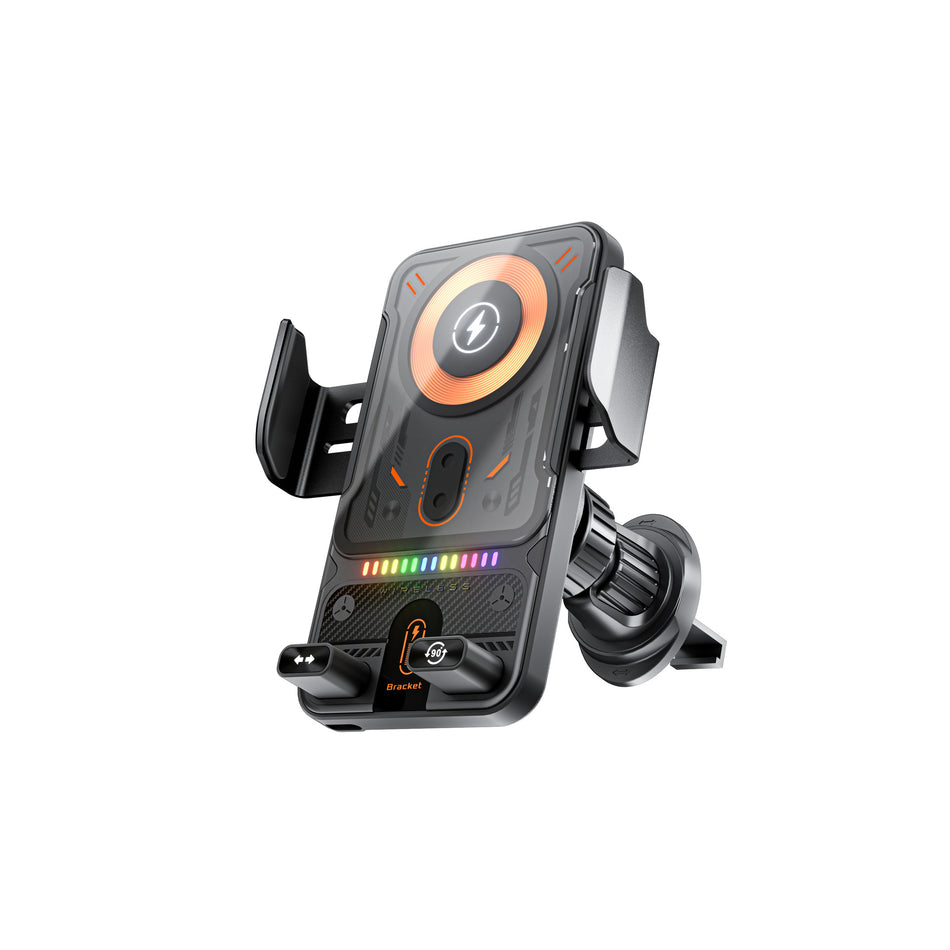 Infrared Wireless Car Charger with Rotation & Air Vent Mount