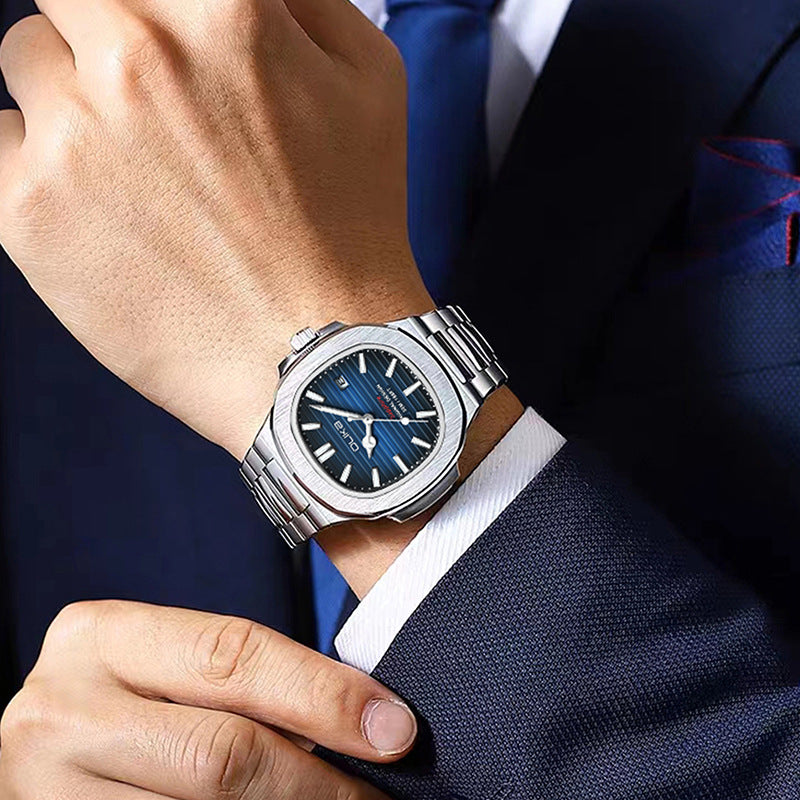 Men’s Stainless Steel Watch – Waterproof Luminous Quartz