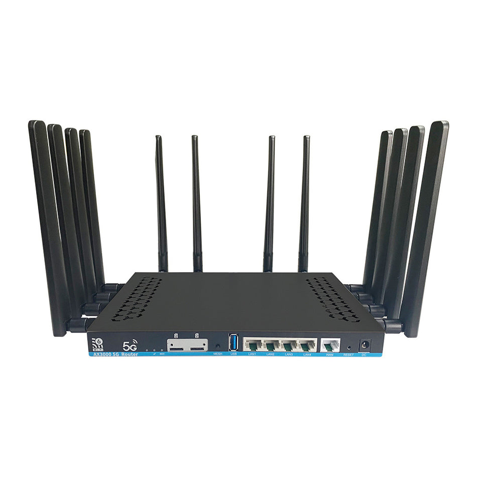 5G Dual Card WiFi6 Router – 128 Users, Gigabit Speed