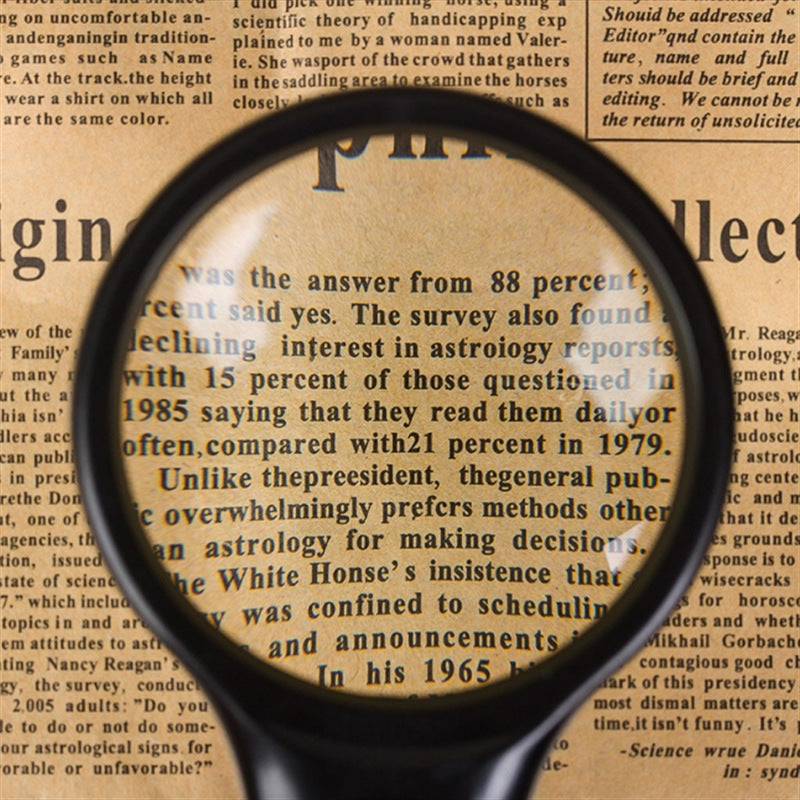 LED High-Power HD Handheld Magnifying Glass for Elderly