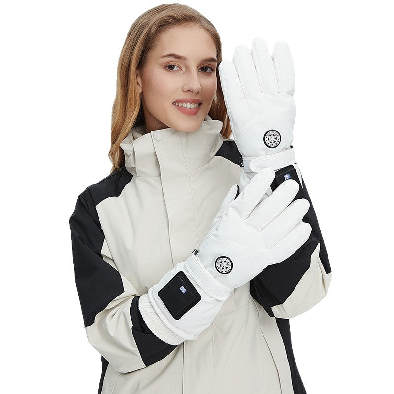 Electric Heating Winter Gloves for Outdoor & Ski Use