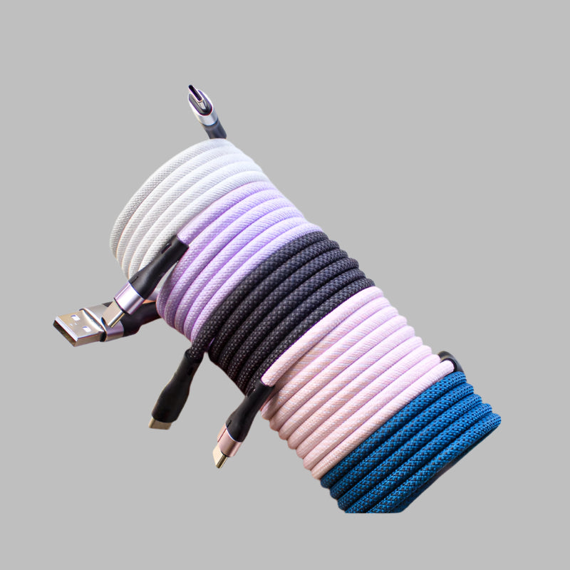 100W Fast Charging Magnetic Type-C Cable with Storage Sticker