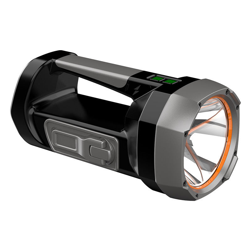 Solar Rechargeable Flashlight with Three-Light Source and Side Light