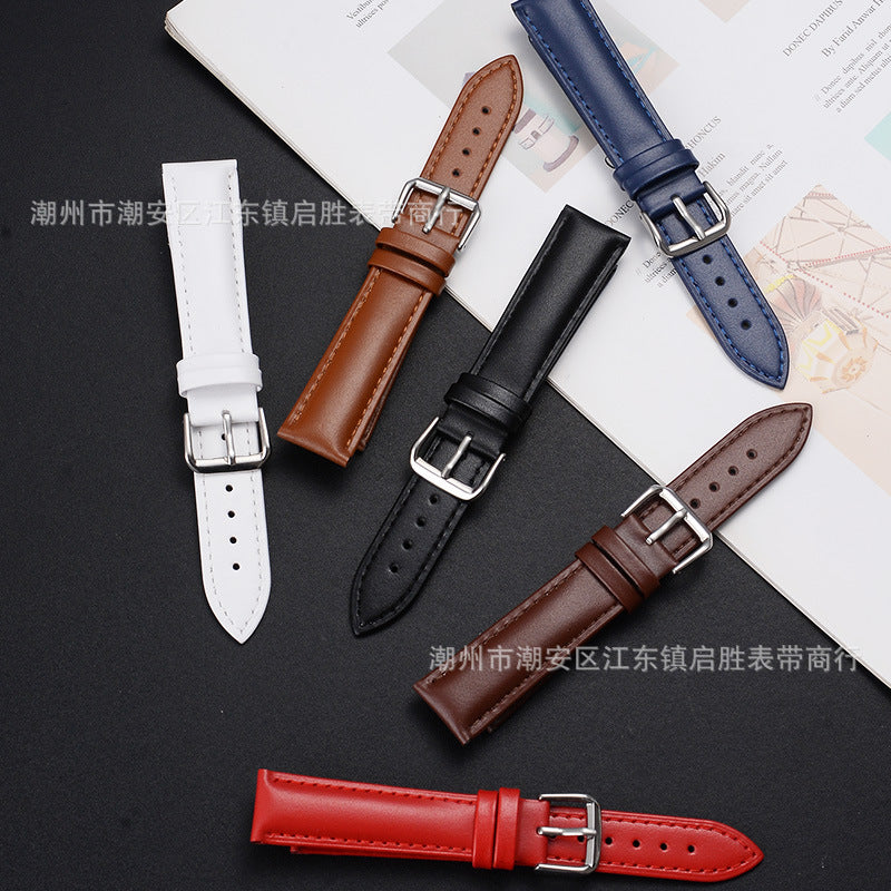 Genuine Leather Watch Strap – 20mm/22mm Calfskin Band