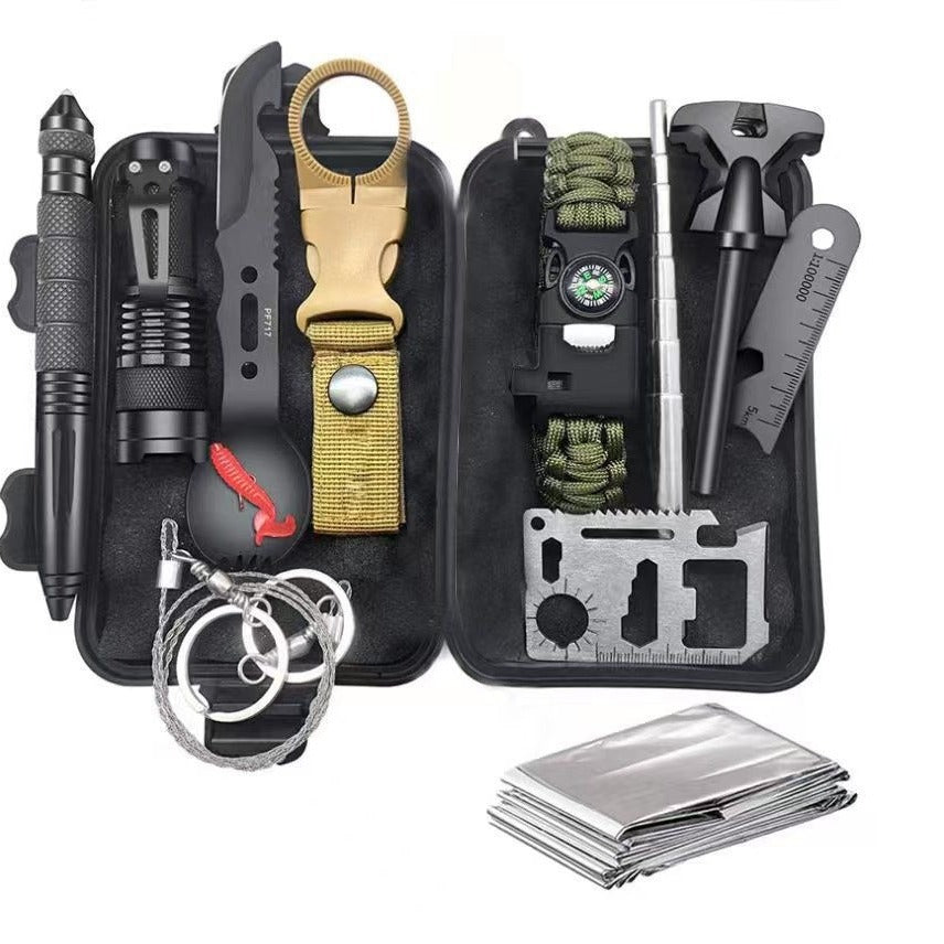 13-in-1 SOS Wilderness Survival Tool Set – Outdoor First Aid & Self-Defense