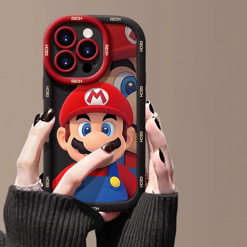 Super Mario Couple Silicone Case for Apple
