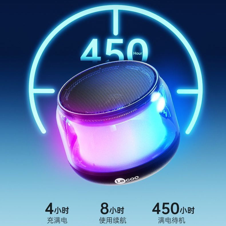 Mini Bluetooth Speaker with Lights & TF Card Slot