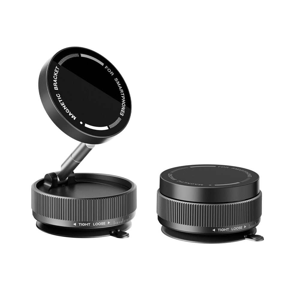 Magnetic Vacuum Car Phone Holder with Wireless Charging