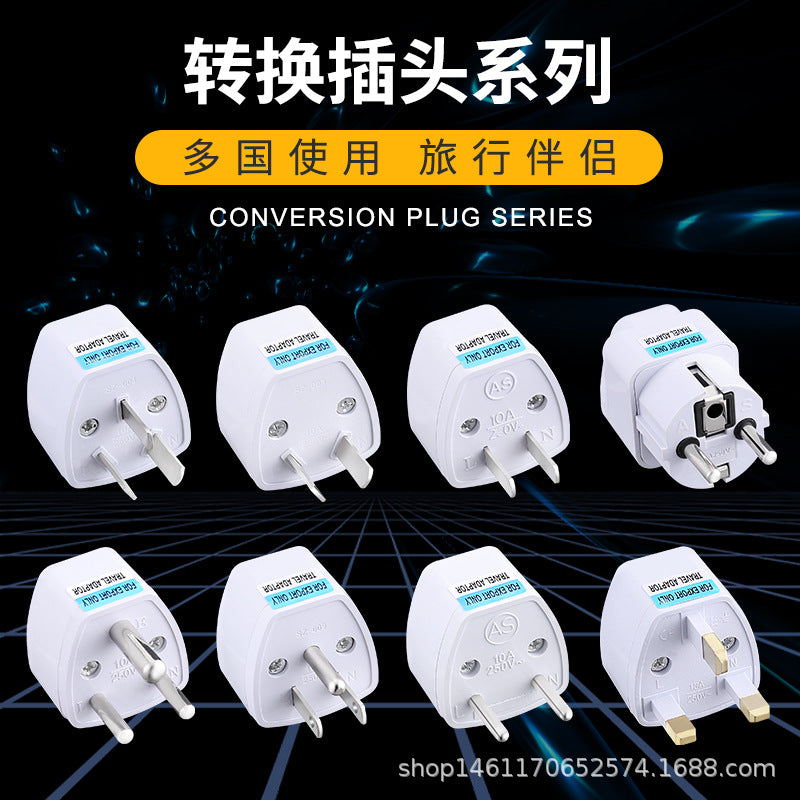 Multi-Standard Plug Adapter – EU, US, German to UK Converter