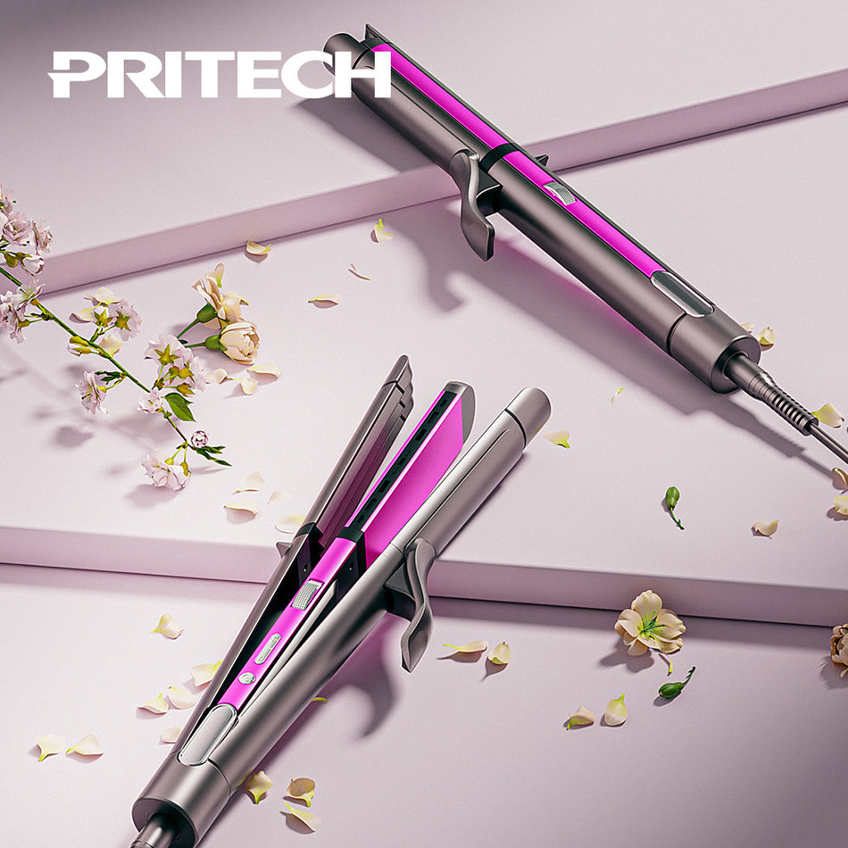 3-in-1 Auto Curling Iron with Ion & Temp Control