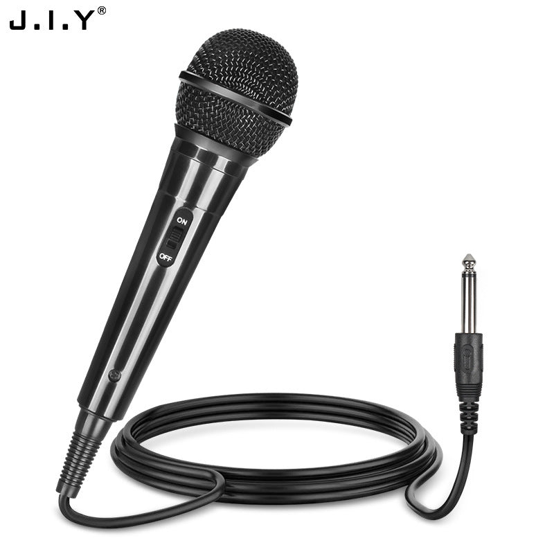 JIY Wired Dynamic Microphone | Sound Card Karaoke & Live