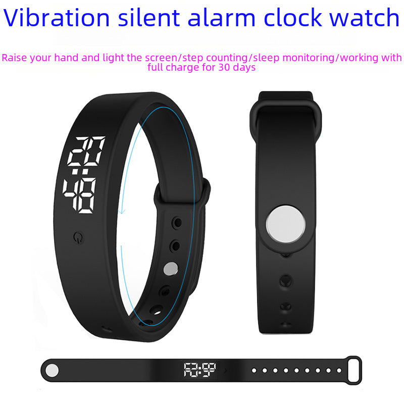 Smart Sports Watch with Alarm, Steps, Sleep & Vibration